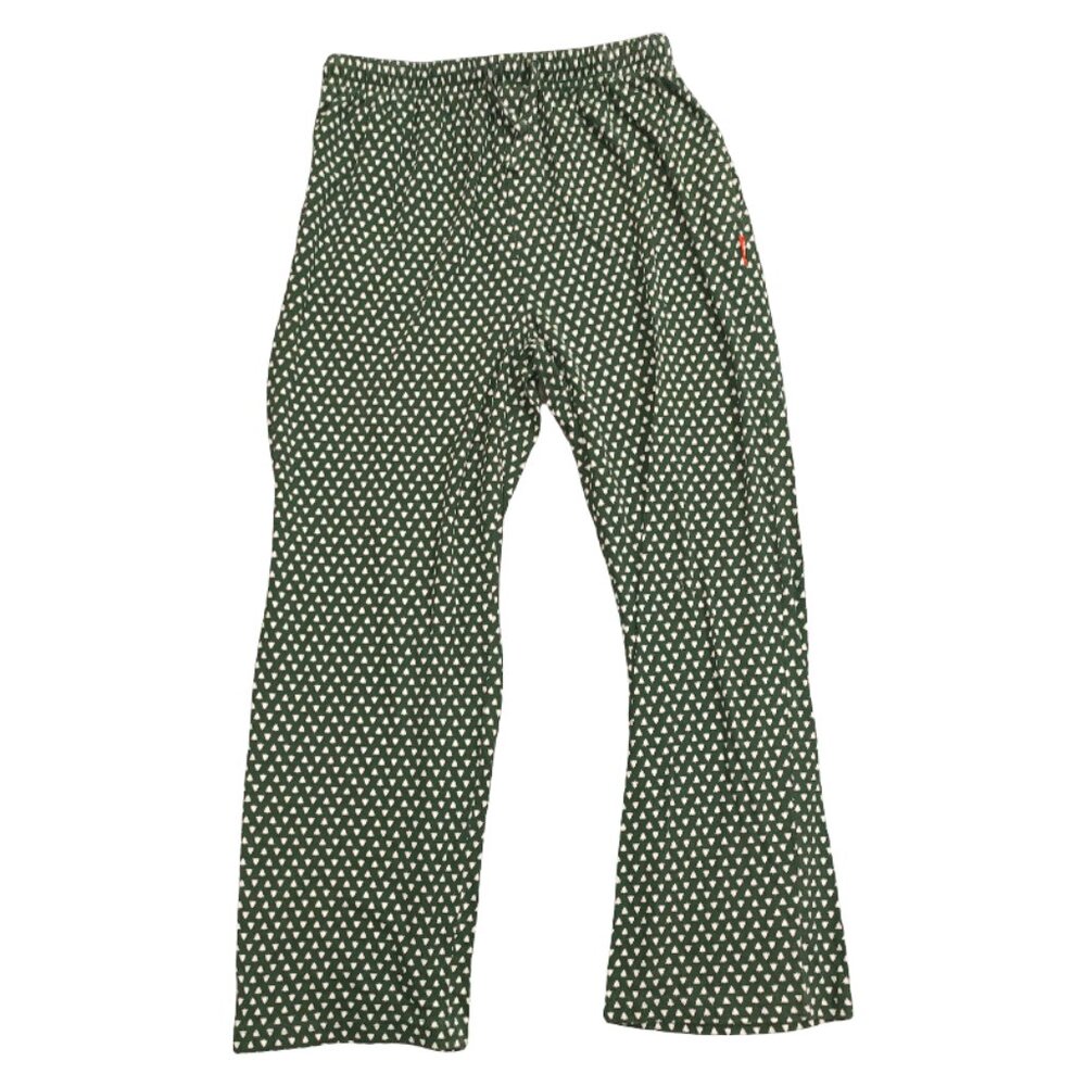 iZOD Pajama Sleepwear Pants Green with White Christmas Trees Men's Size Medium
